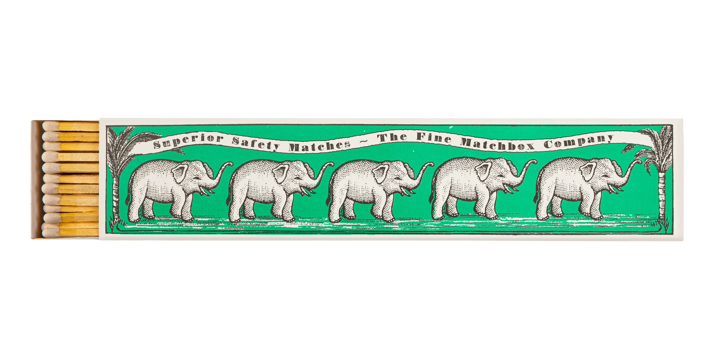 Green Elephants | Long - Safety Matches