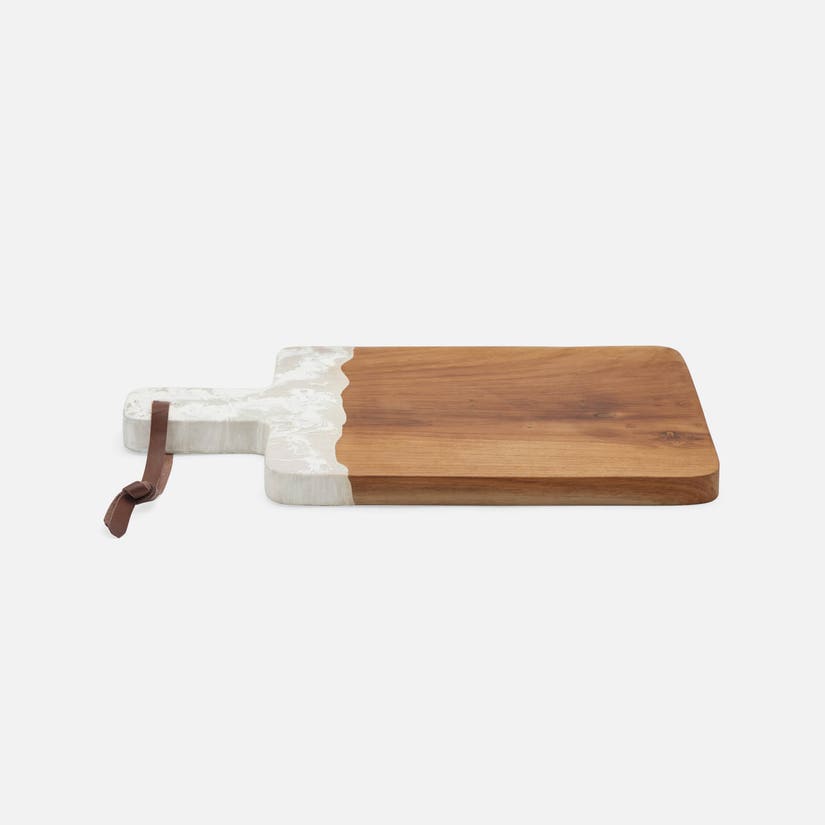 White Swirled Serving Board