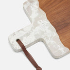 White Swirled Serving Board