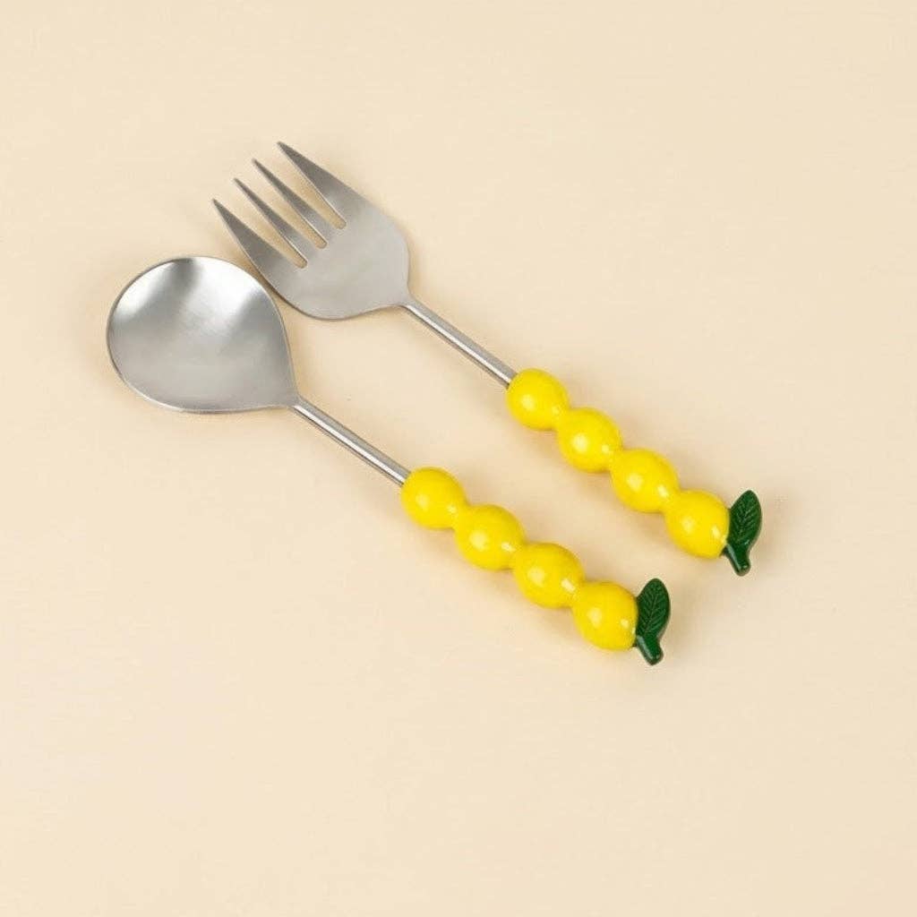 Salad Server with Lemon Handle