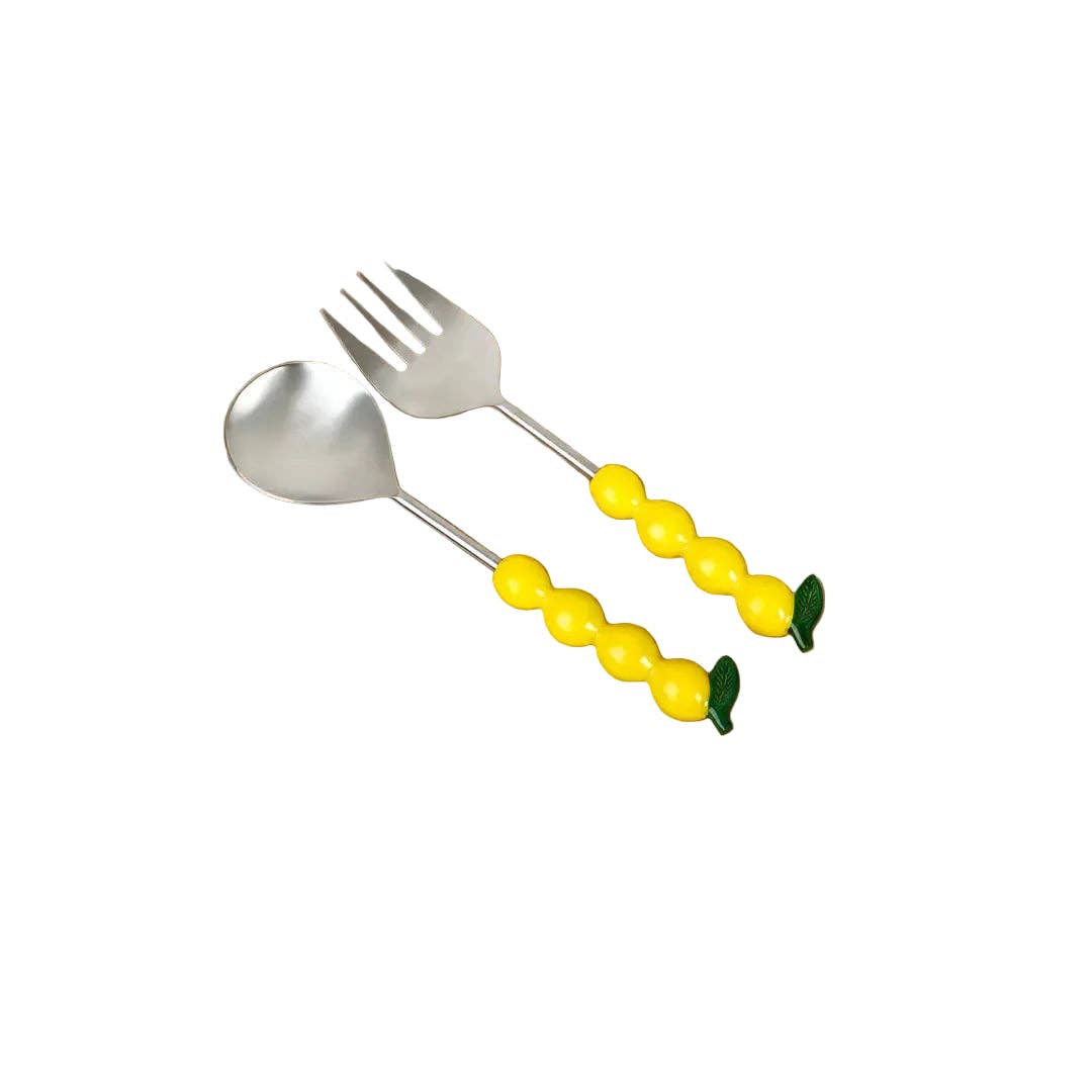 Salad Server with Lemon Handle