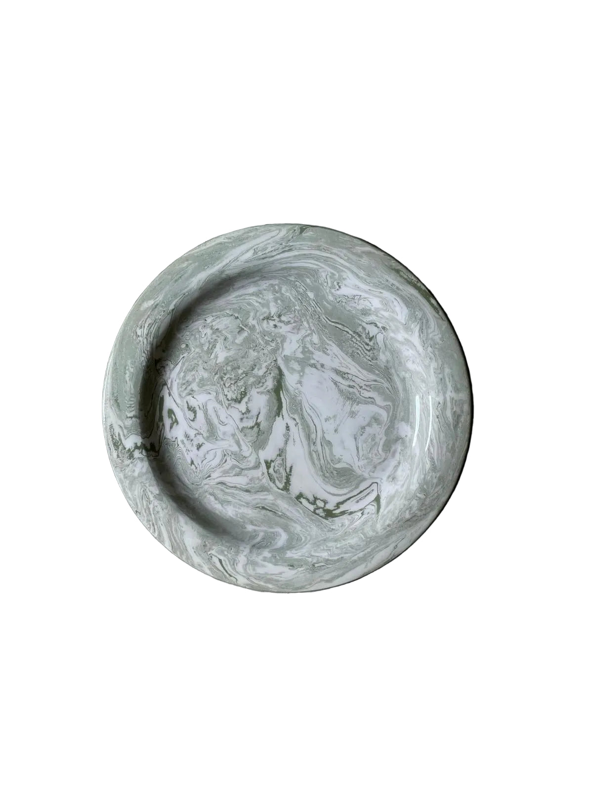 Green Marbleized Plates