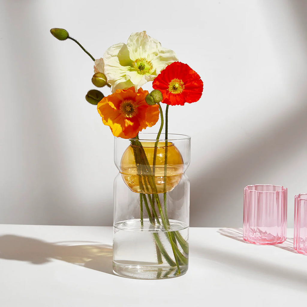 Balance Vase - Clear Amber