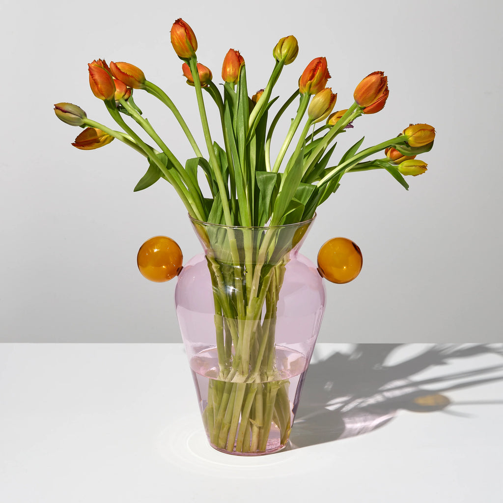 Geo Vase - Pink Amber