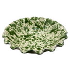 Splatter Wavy Bowl - Green