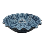 Splatter Wavy Bowl - Blue