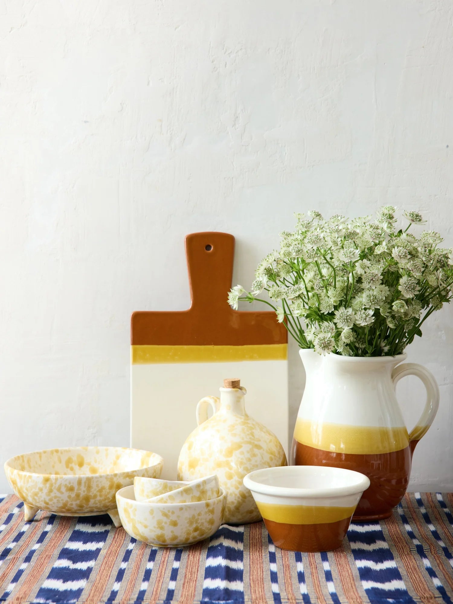 Pietra Pitcher - Ivory/Terra