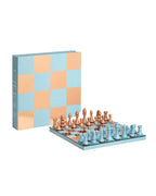 Chess Coffee Table Book - Blue Mirrored