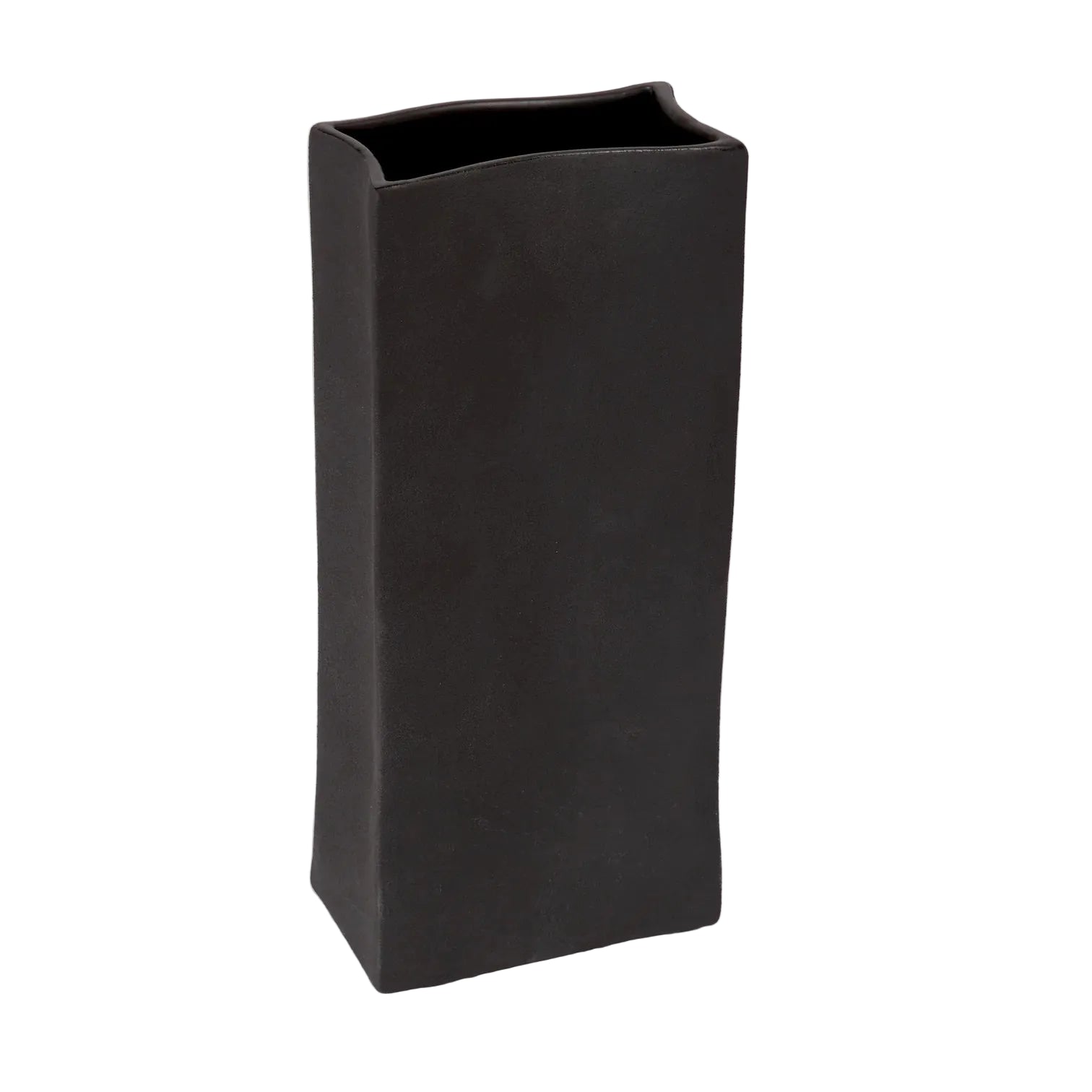 Rue Tall Vase - Raw Noir