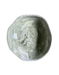 Ceramic Marbleized Large Salad Bowl - Green