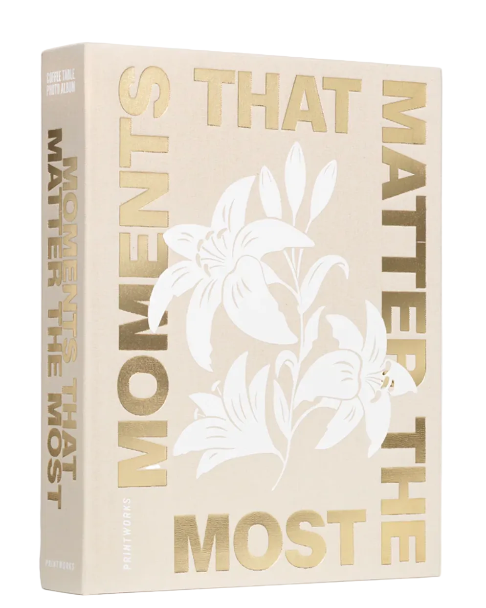Photo Album Coffee Table Book, Moments that Matters, Beige
