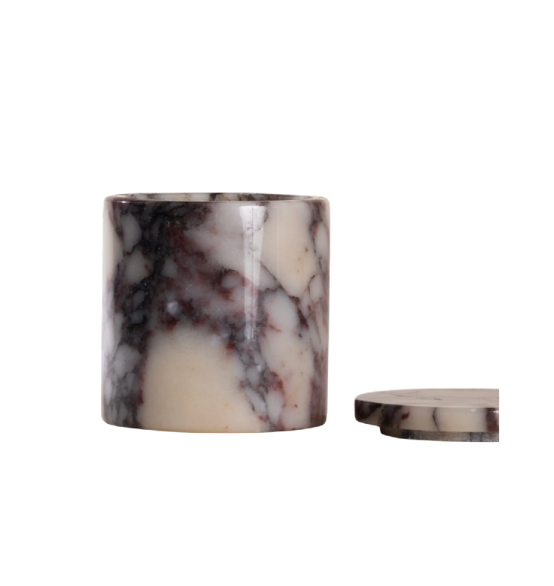 Purple Marble Candle: Negroni Nights