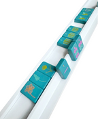 Mahjong Racks & Pushers (Set of 4): White