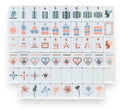 Mahjong Tiles - Desert Dreams Tiles - White