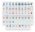 Mahjong Tiles - Desert Dreams Tiles - White