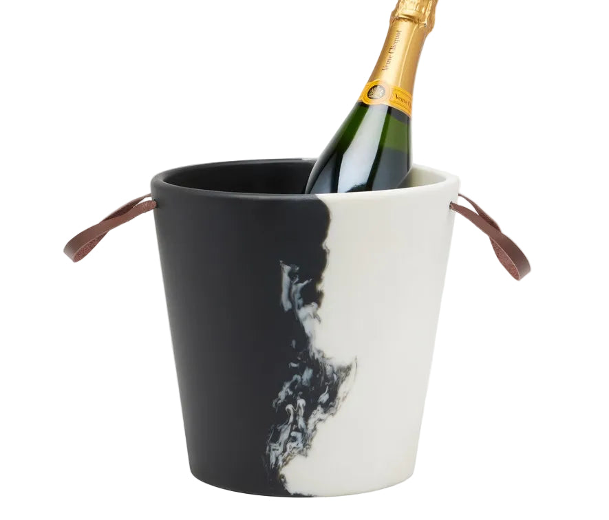 Champagne Bucket, Black/White