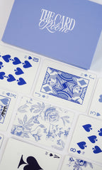 Blue Floral Canasta Card Set