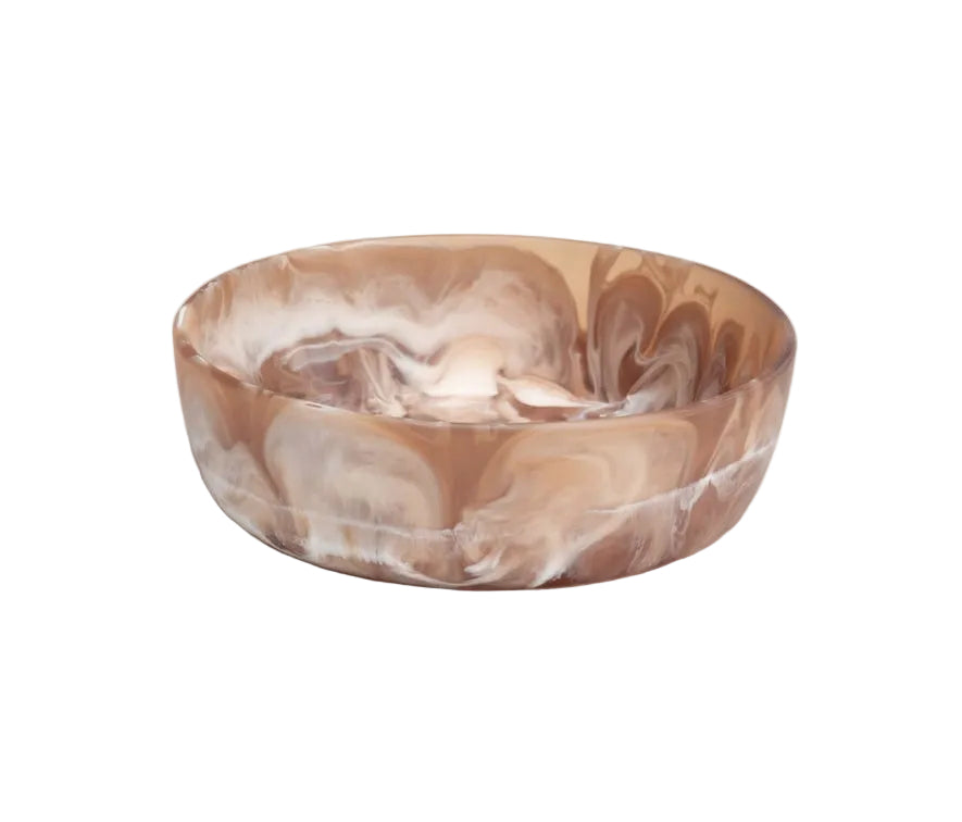 Brown Swirled Serving Bowl - Small