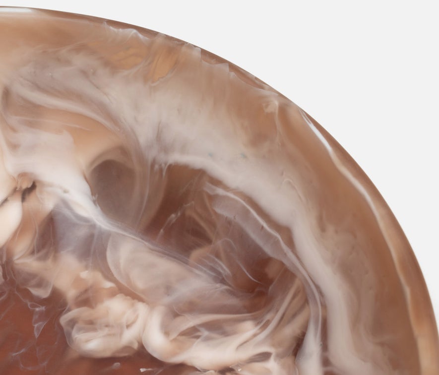 Brown Swirled Serving Bowl - Small
