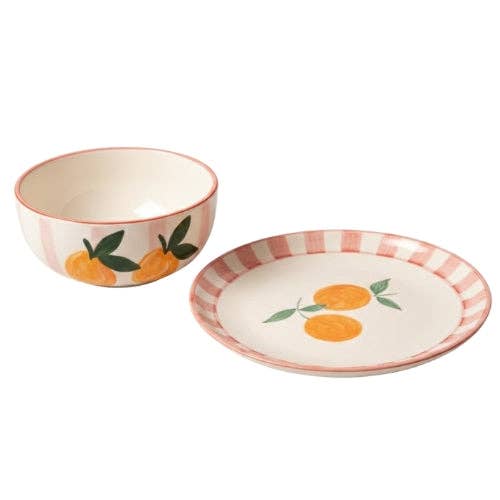 Striped Salad Plate