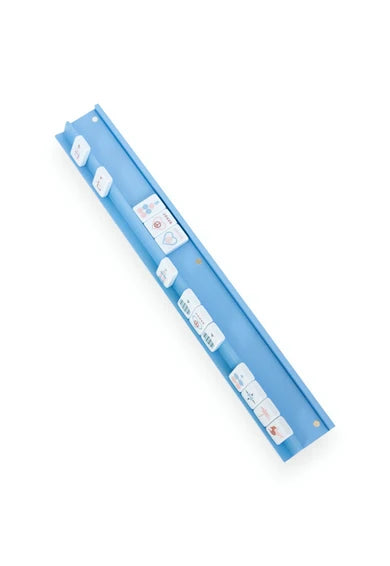 Mahjong Racks & Pushers (Set of 4): Blue