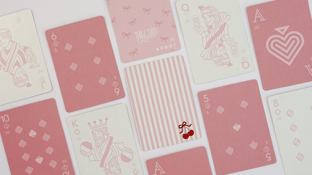 Pink & Cherries Canasta Card Set