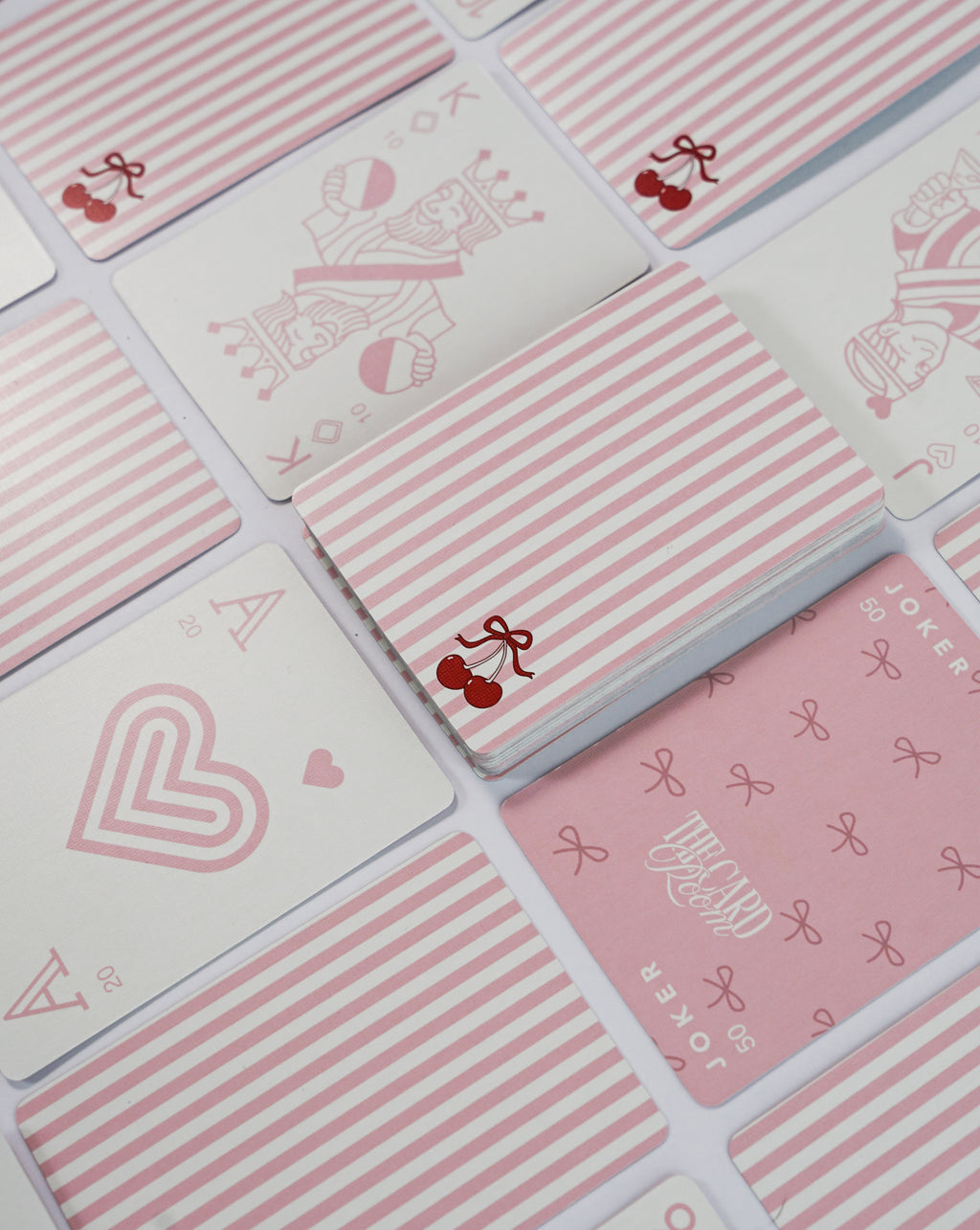 Pink & Cherries Canasta Card Set