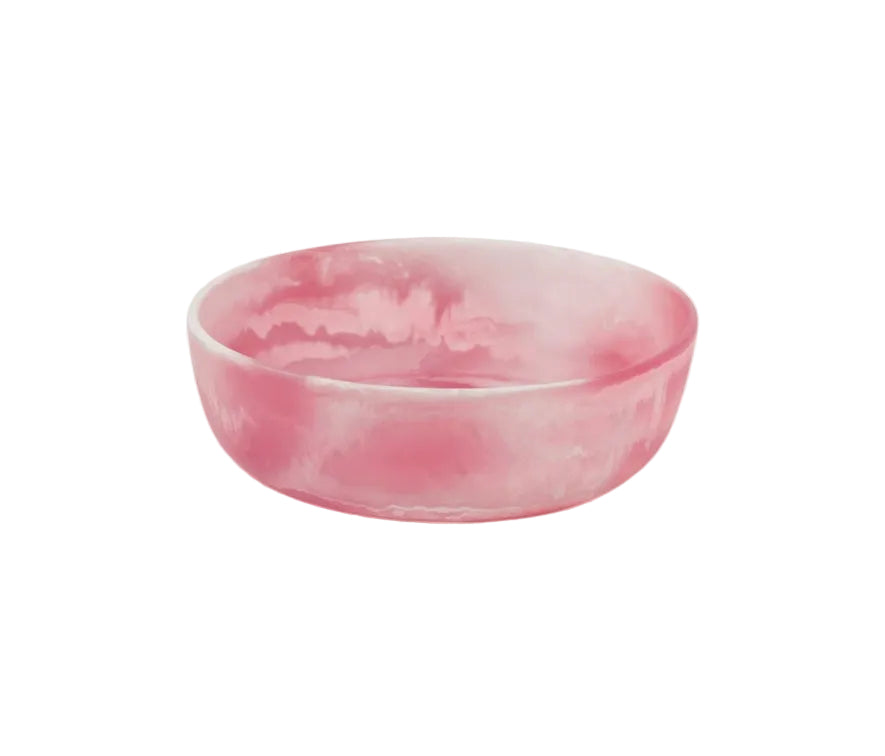 Pink Swirled Serving Bowl - Small